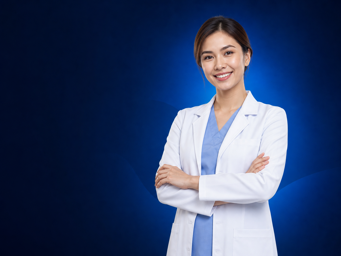 A smiling dental professional ready to help patients find care